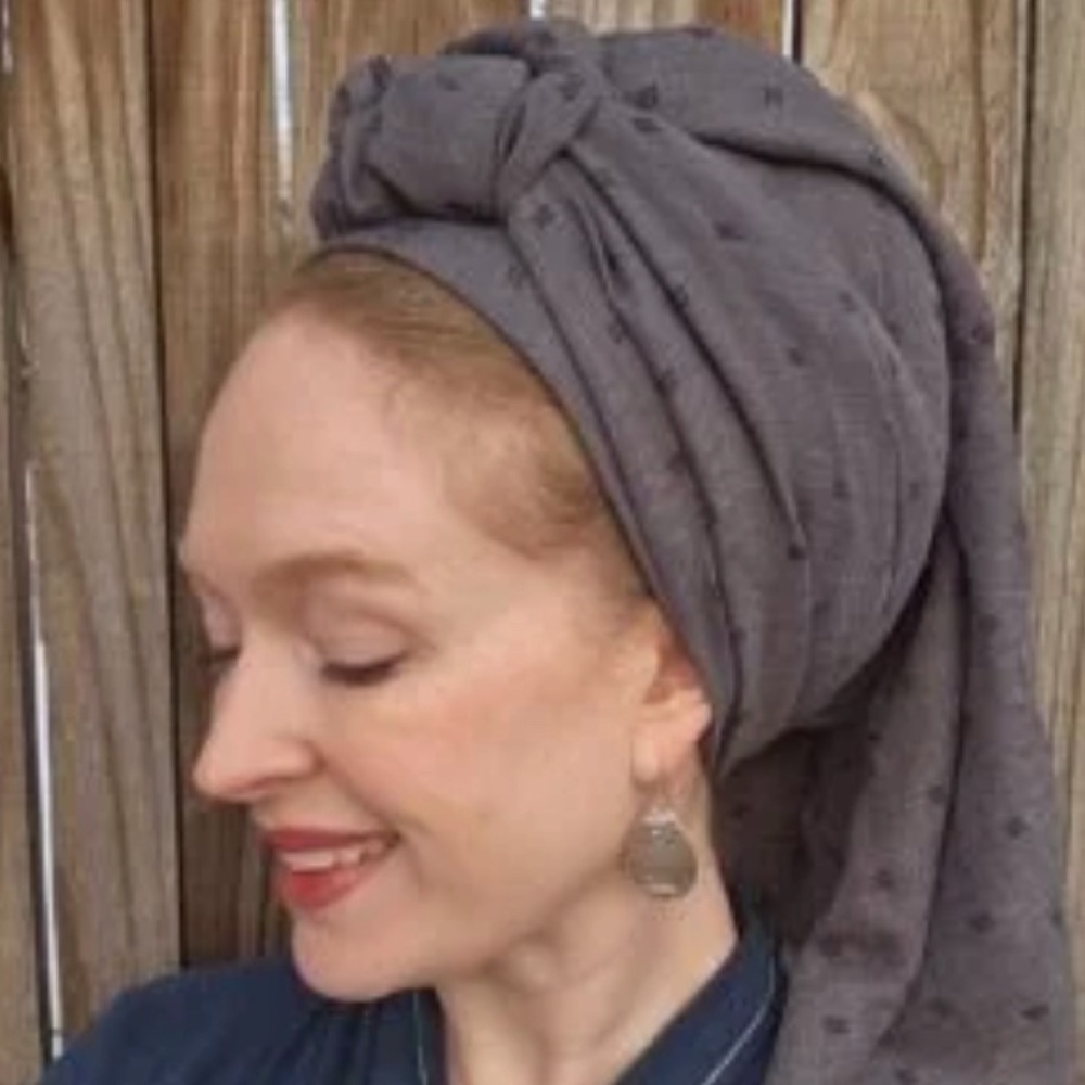 Wrapunzel Fancy Farmhouse Head Wrap GREY!